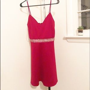 RED JEWELED DRESS